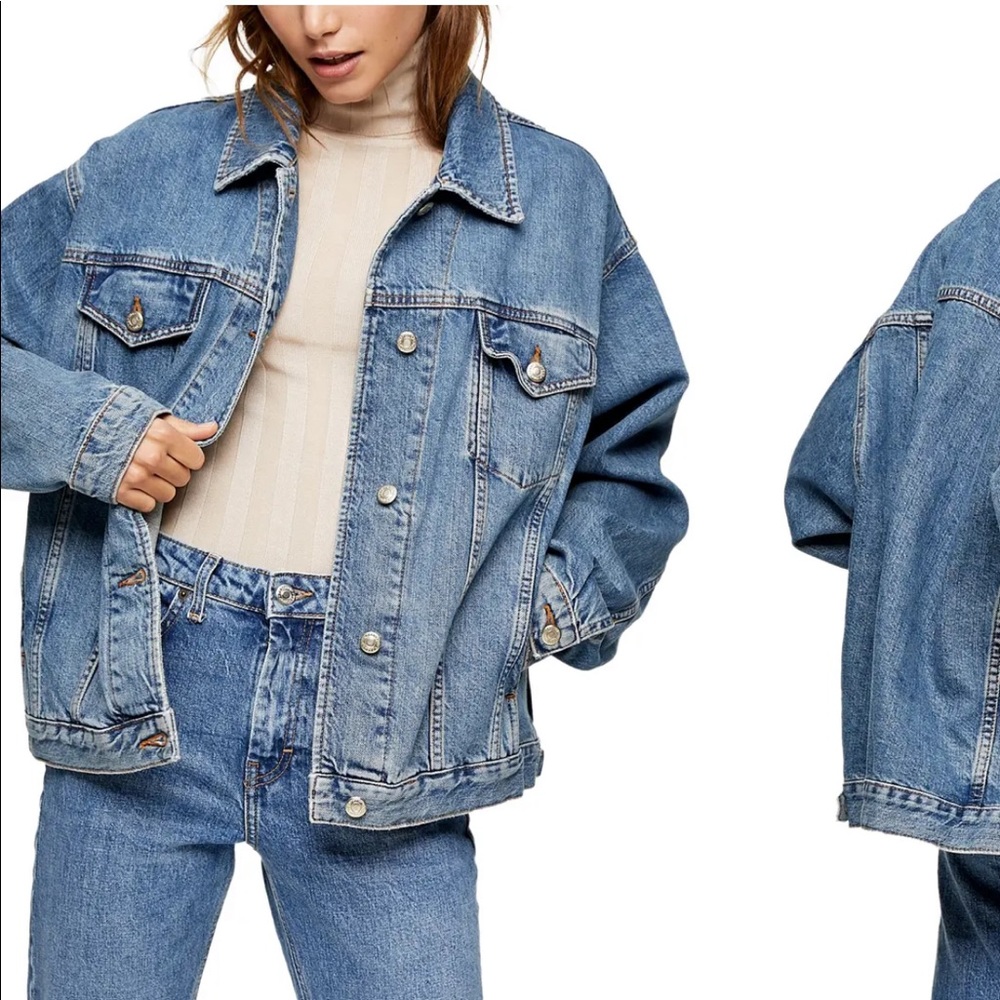 TopShop oversized jean jacket